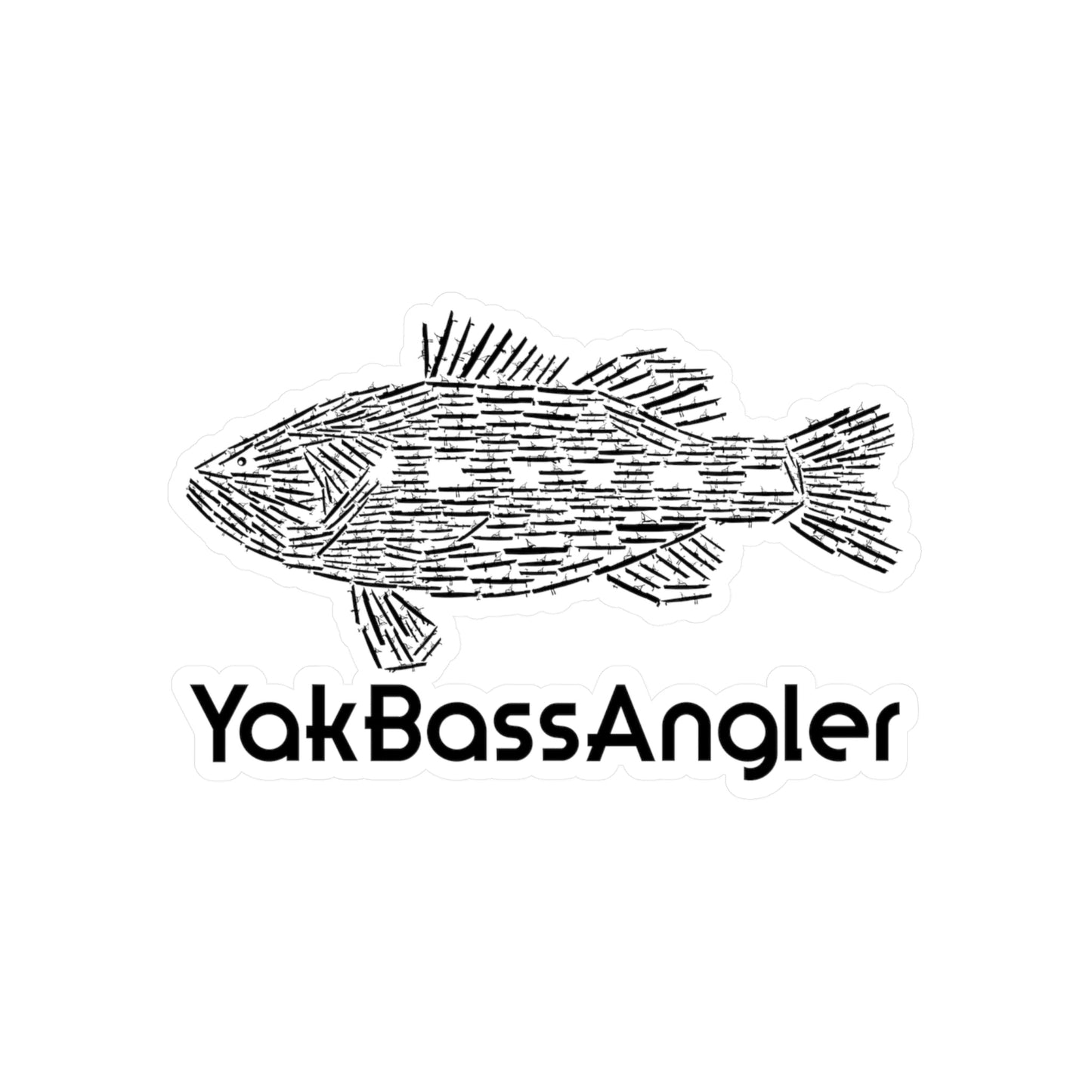 Vinyl Sticker - YakBassAngler Logo
