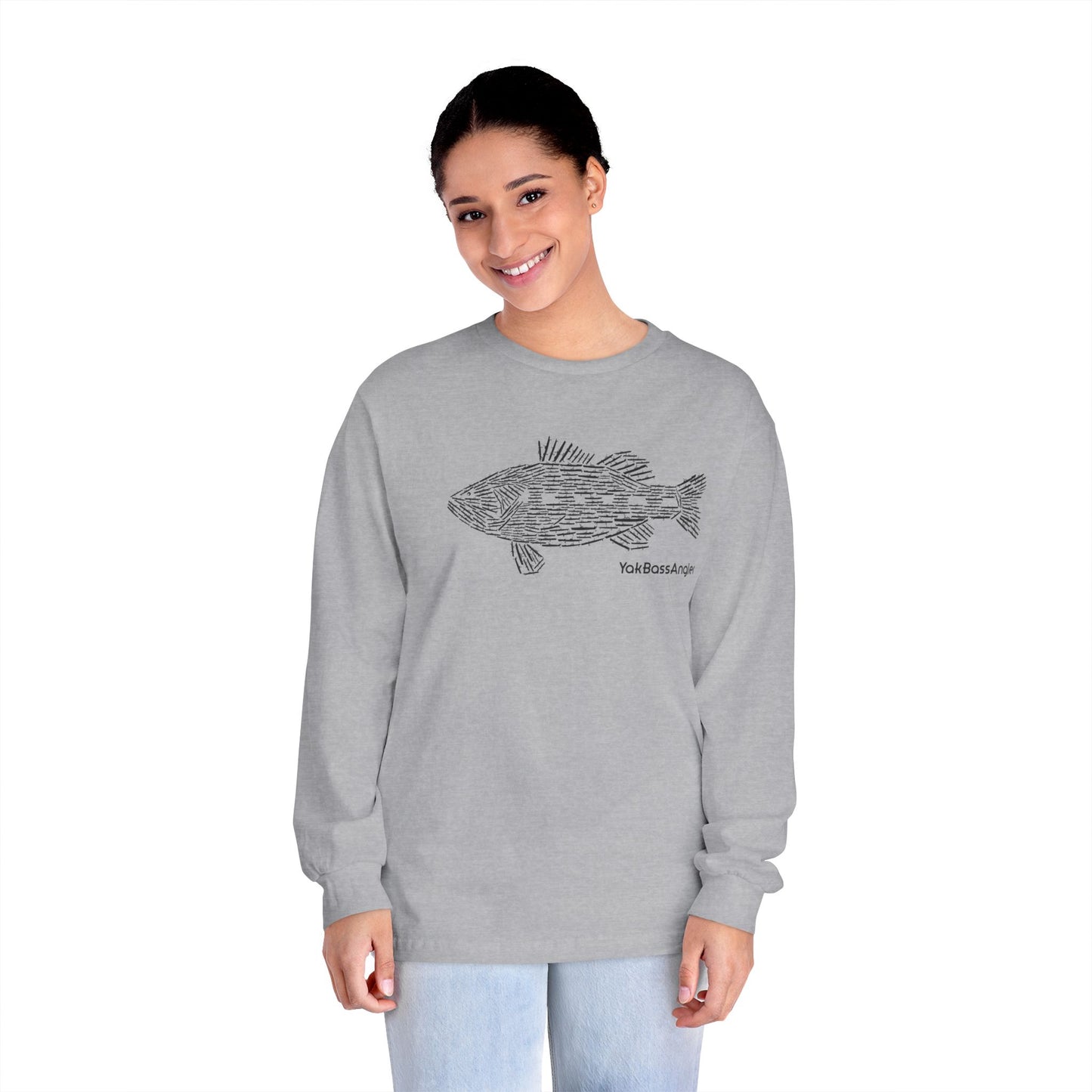 Long Sleeve T-Shirt - YakBassAngler Logo